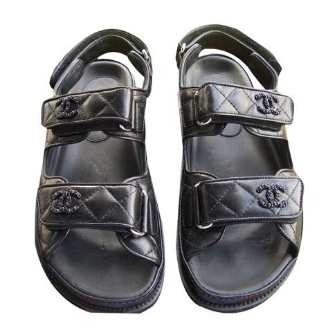 sandale chanel noir|Chanel sandals official website.